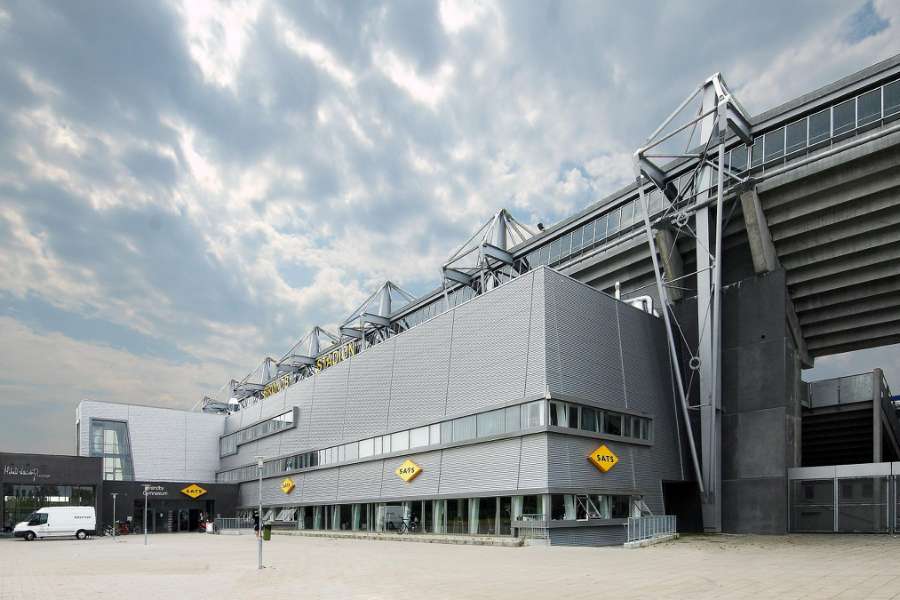 Stilvoller Anbau aus Stahl, Brøndby Stadion 30, 2605 Brøndby